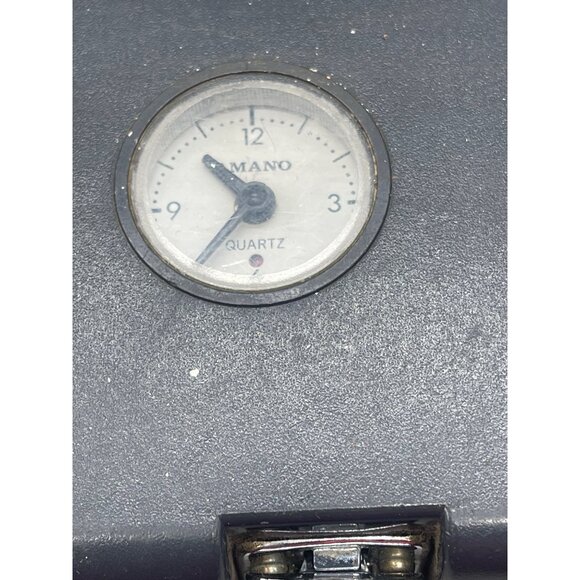 amano pr-500 watchman clock time with key & paper black made in japan READ - Picture 5 of 13